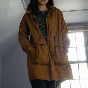 F21Hooded Trench Jacket